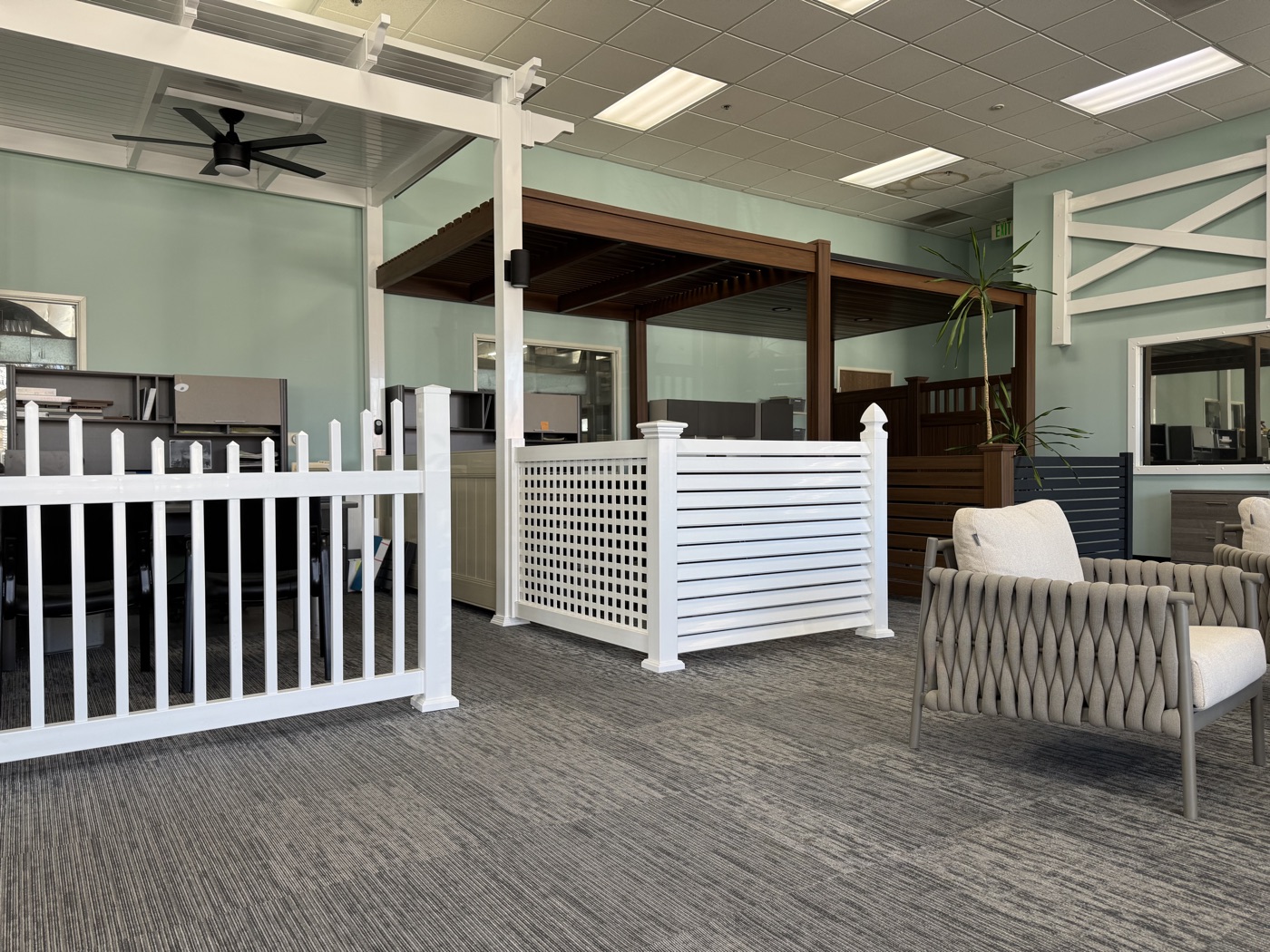 Showroom seating area